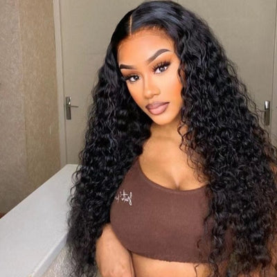 Snv high quality 13×6 transparent Lace Front Wigs loose deep wave Virgin Human Hair wigs With Pre-Plucked Hairline