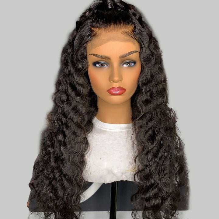 Snv Skin Melted 5x5 HD Lace Closure Wigs Loose Deep Wave Virgin Human Hair wig Pre-Plucked With Natural Hairline