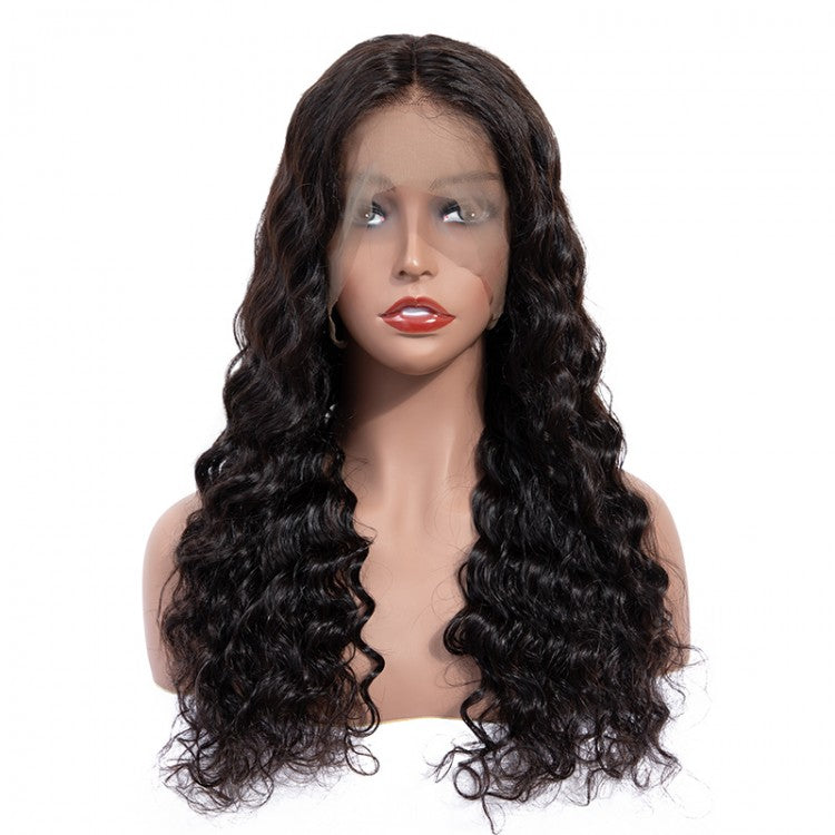 Snv 360 Transparent Lace Wigs Loose Deep Wave Virgin Human Hair Wig Can Do Ponytail Style Preplucked With Baby Hair