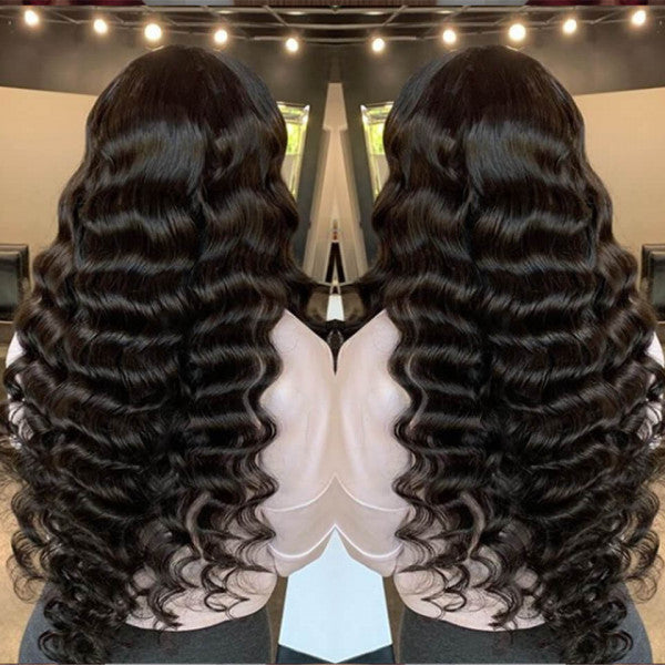 Snv high quality 13x4 HD Lace Front Wigs loose deep wave  Virgin Human Hair wigs With Pre-Plucked Hairline