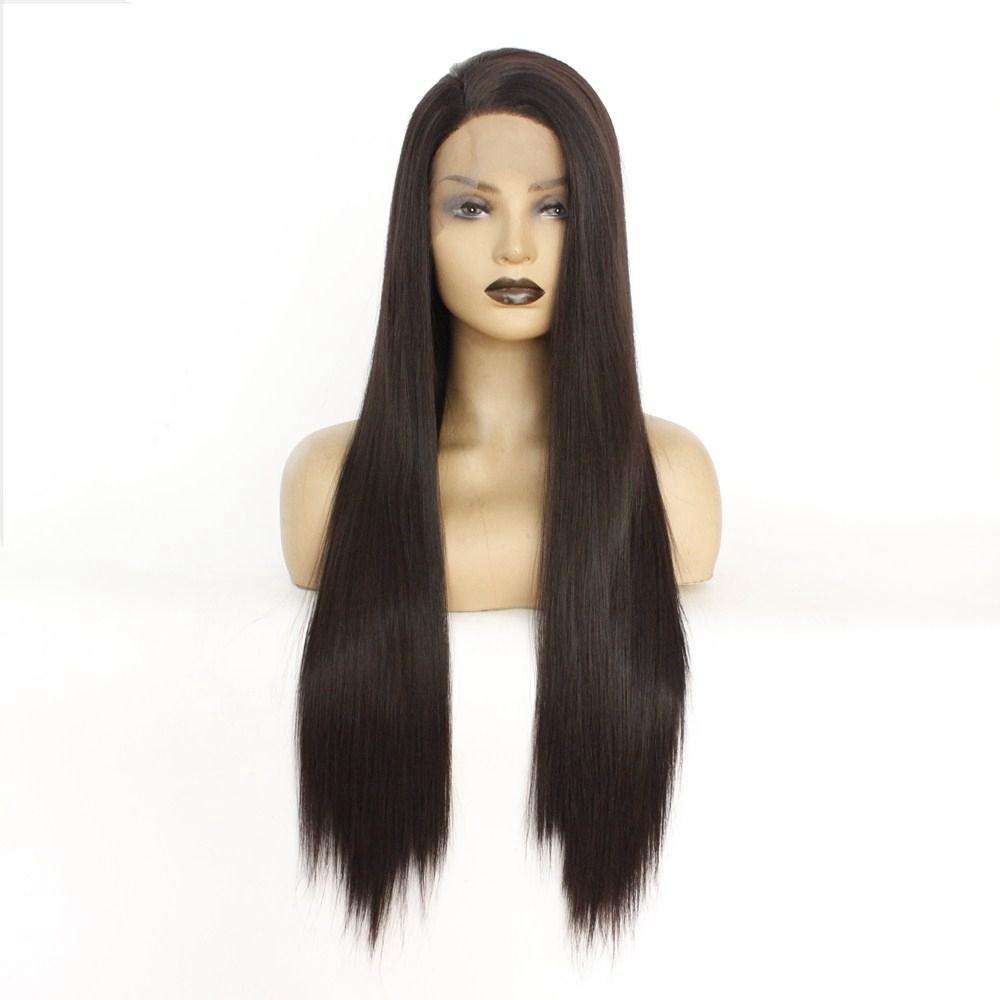 Snv Long Straight Human Hair wig 13×4 Lace Front Wigs transparent lace 180% density