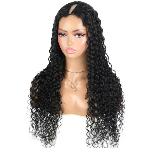 Snv V Part Wigs Water Wave Human Hair Wig No Leave Out No Glue Beginner Friendly 180% Density Wigs