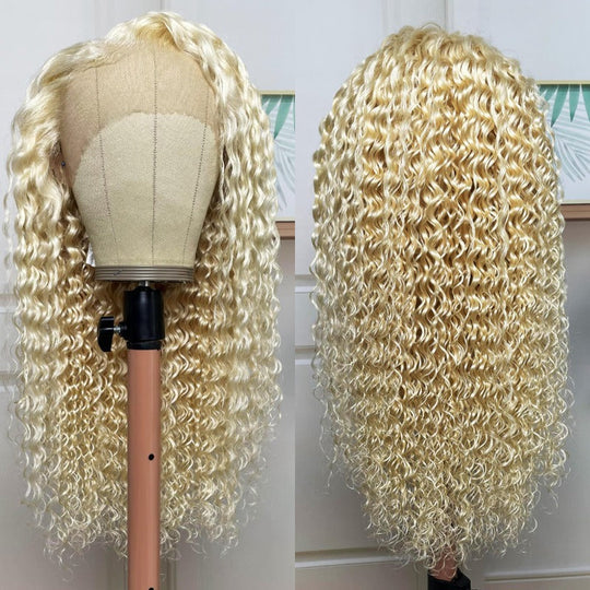 Snv 13x4 4×4 Lace Front Wigs 613 Blonde Deep Wave Human Hair Wig 180% density