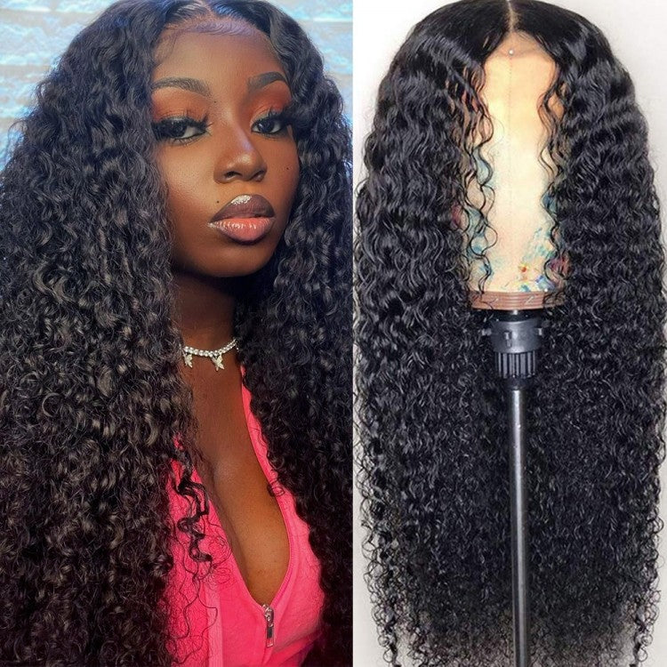 Snv Skin Melted 5x5 HD Lace Closure Wigs Jerry Curly Virgin Human Hair wig Pre-Plucked With Natural Hairline