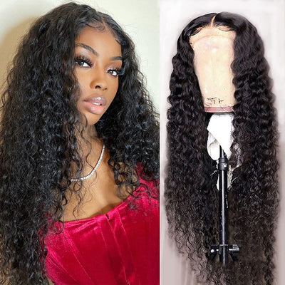 Snv 6×6 Lace Closure Wigs Water Wave Virgin Human Hair Wig Pre Plucked With Baby Hair 100% Brazilian Human Hair 180% Density