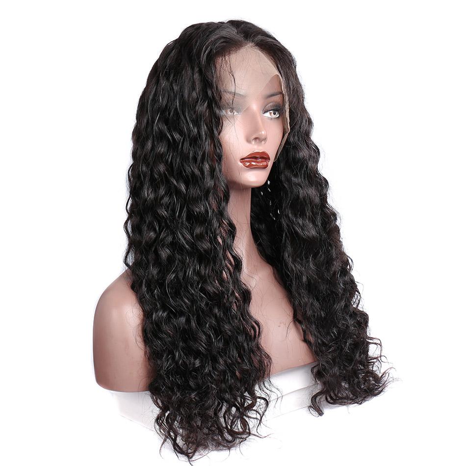 Snv 360 Transparent Lace Wigs Water Wave Virgin Human Hair Wig Can Do Ponytail Style Preplucked With Baby Hair