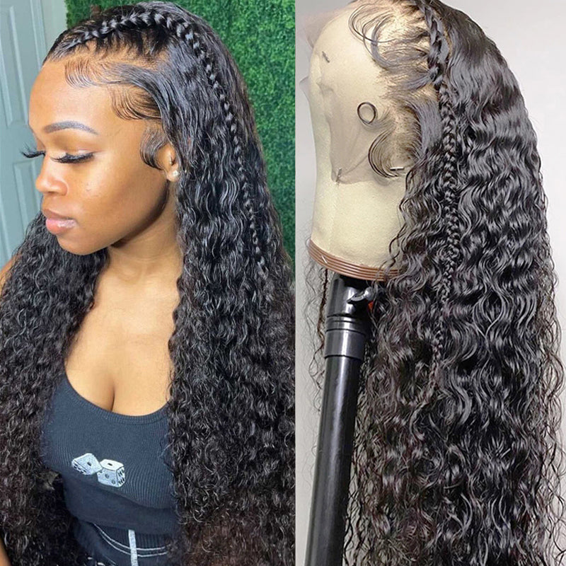 Snv Full Lace Wigs Water Wave Human Hair Wig For Black women Can do any Hair Styles High Quality 200% Density