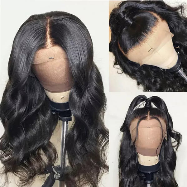 Snv Pre Plucked Body Wave Human Hair Wigs 13×4 Lace Front Wigs transparent lace